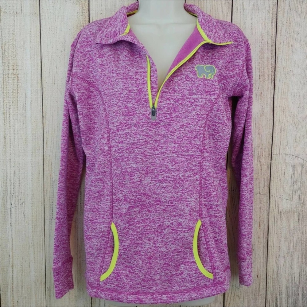 IVORY ELLA Heathered Purple Performance Pullover